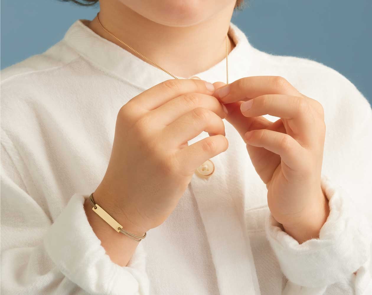 Arthus Bertrand rectangular curb chain