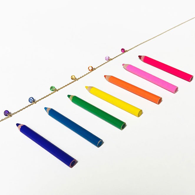 Confetti Rainbow necklace La Brune et La Blonde | LEPAGE