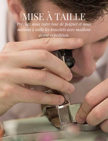 Mise à taille montres