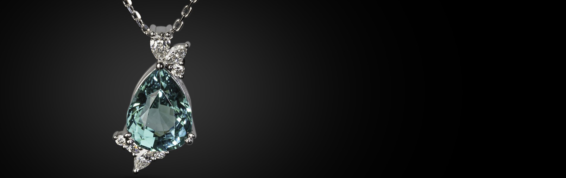 Exceptional Lepage piece number 2, La Lagoon tourmaline necklace.