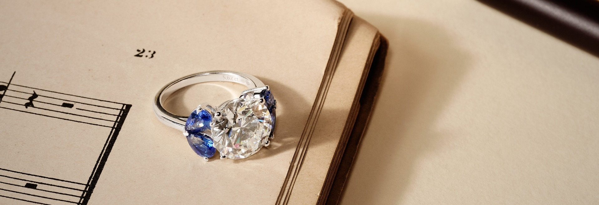 pièce exceptionnelle lepage or blanc diamant 5,62 carats