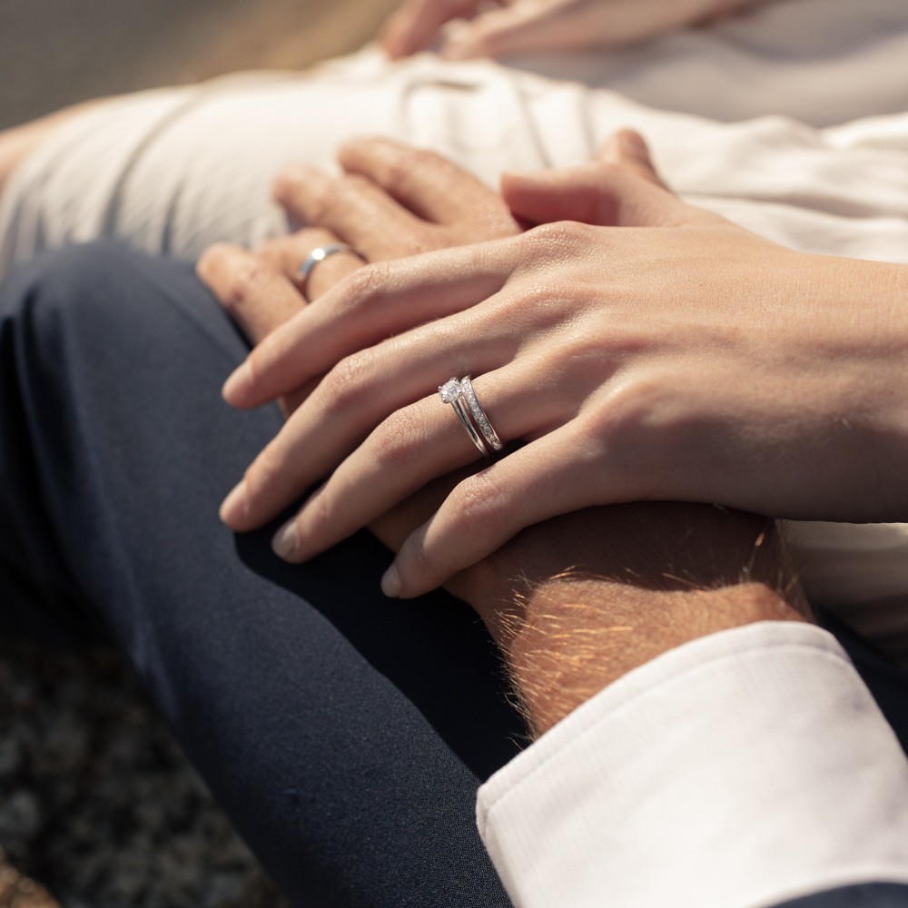 Alliances pour hommes et femmes.