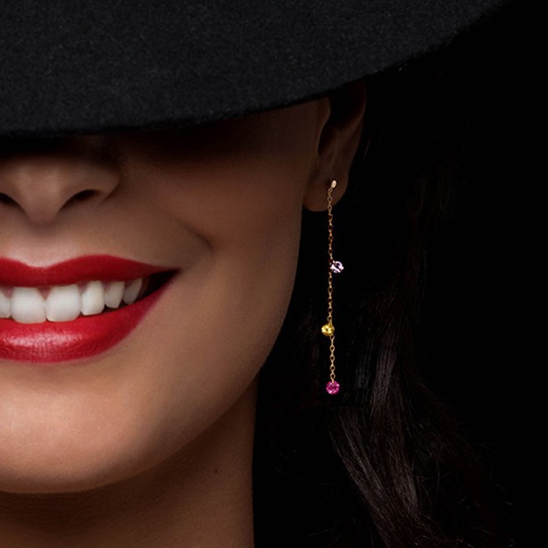 boucles d'oreilles La Brune et la Blonde