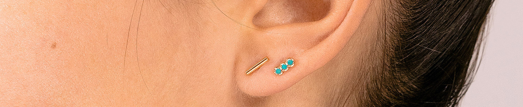 Women's stud earrings