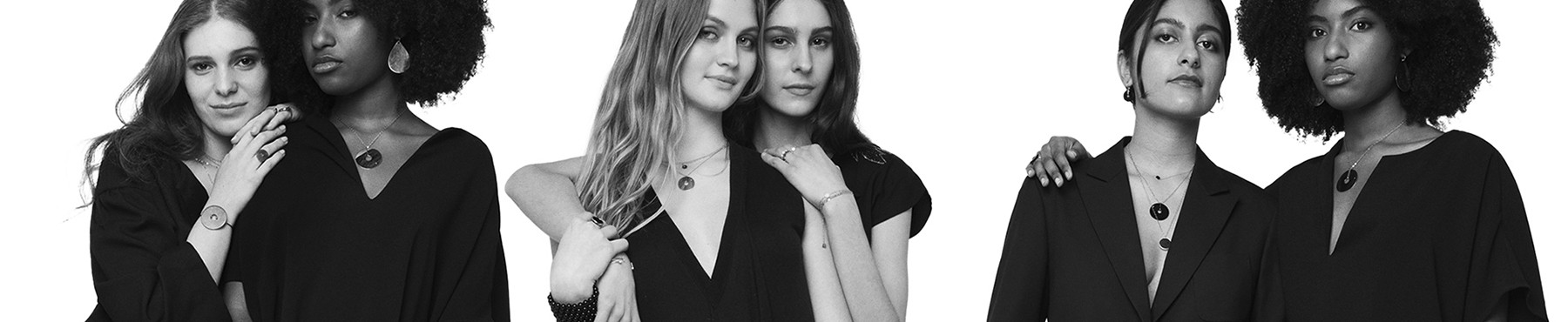 Colliers or rose femme
