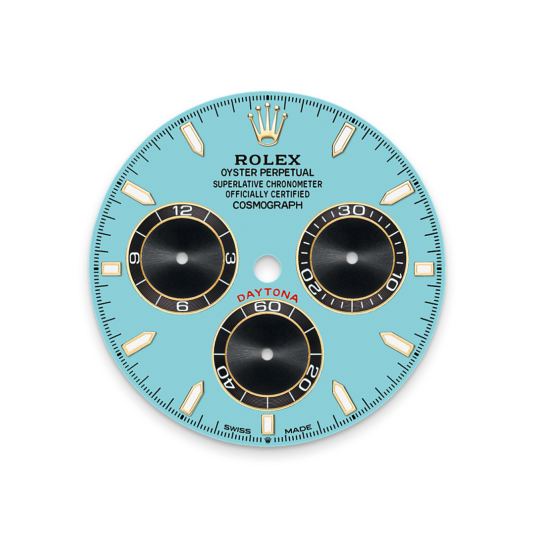 Turquoise blue dial