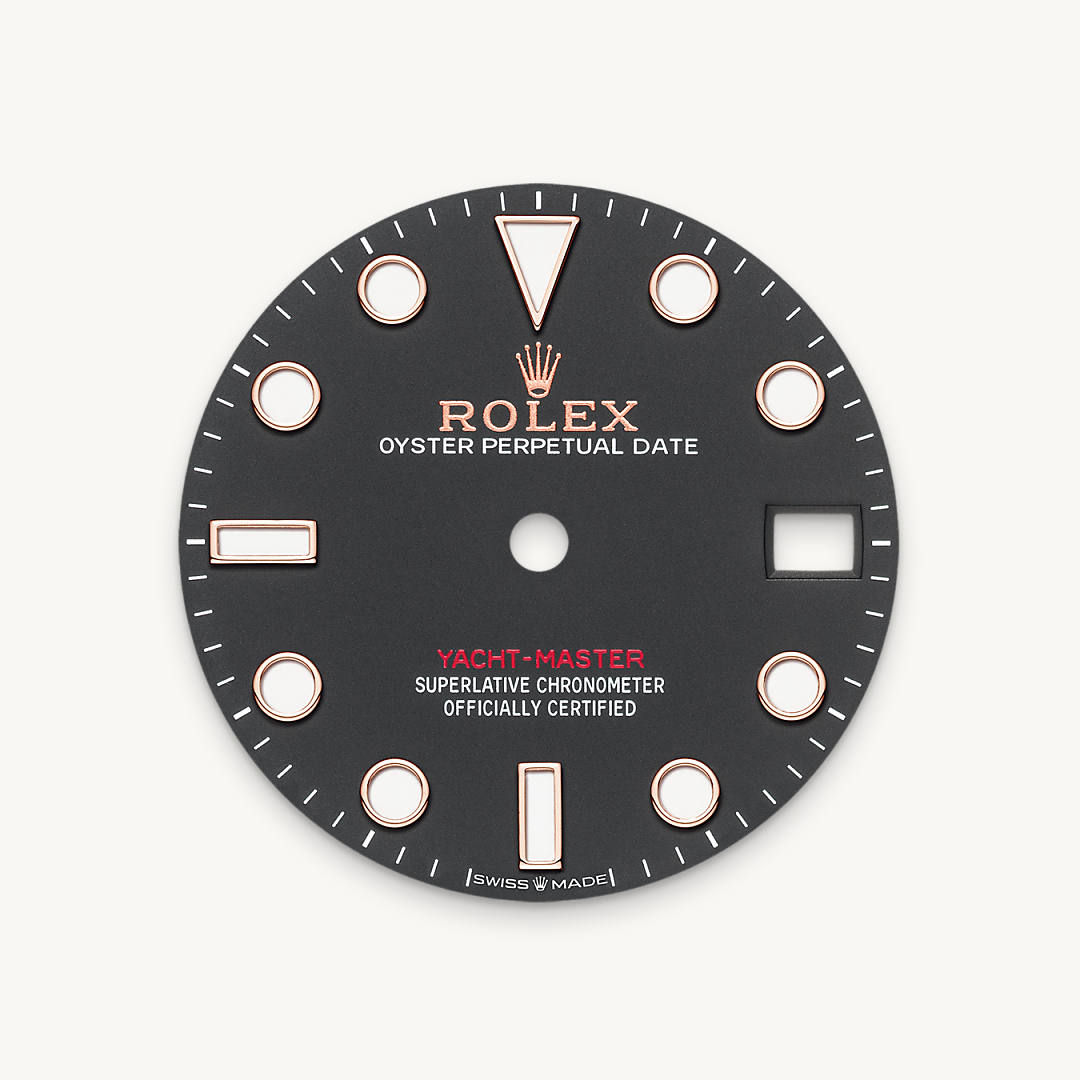 Intense black dial
