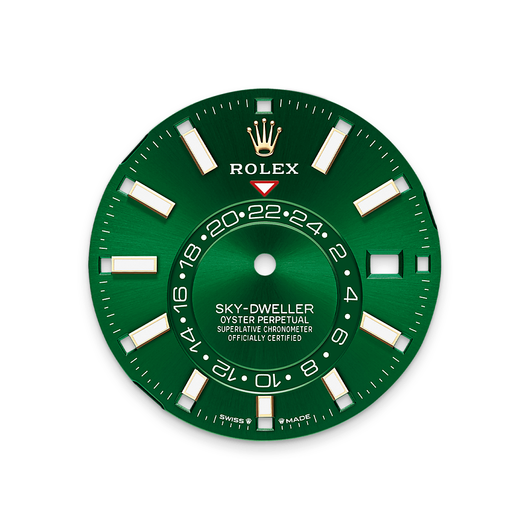 Bright green dial