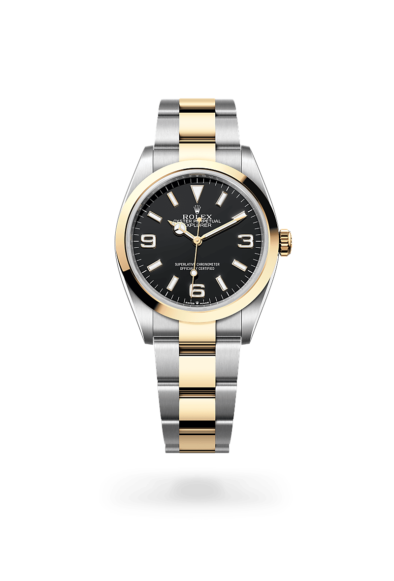 Rolex - Explorer 36 - Oyster, 36 mm, acier Oystersteel et or jaune