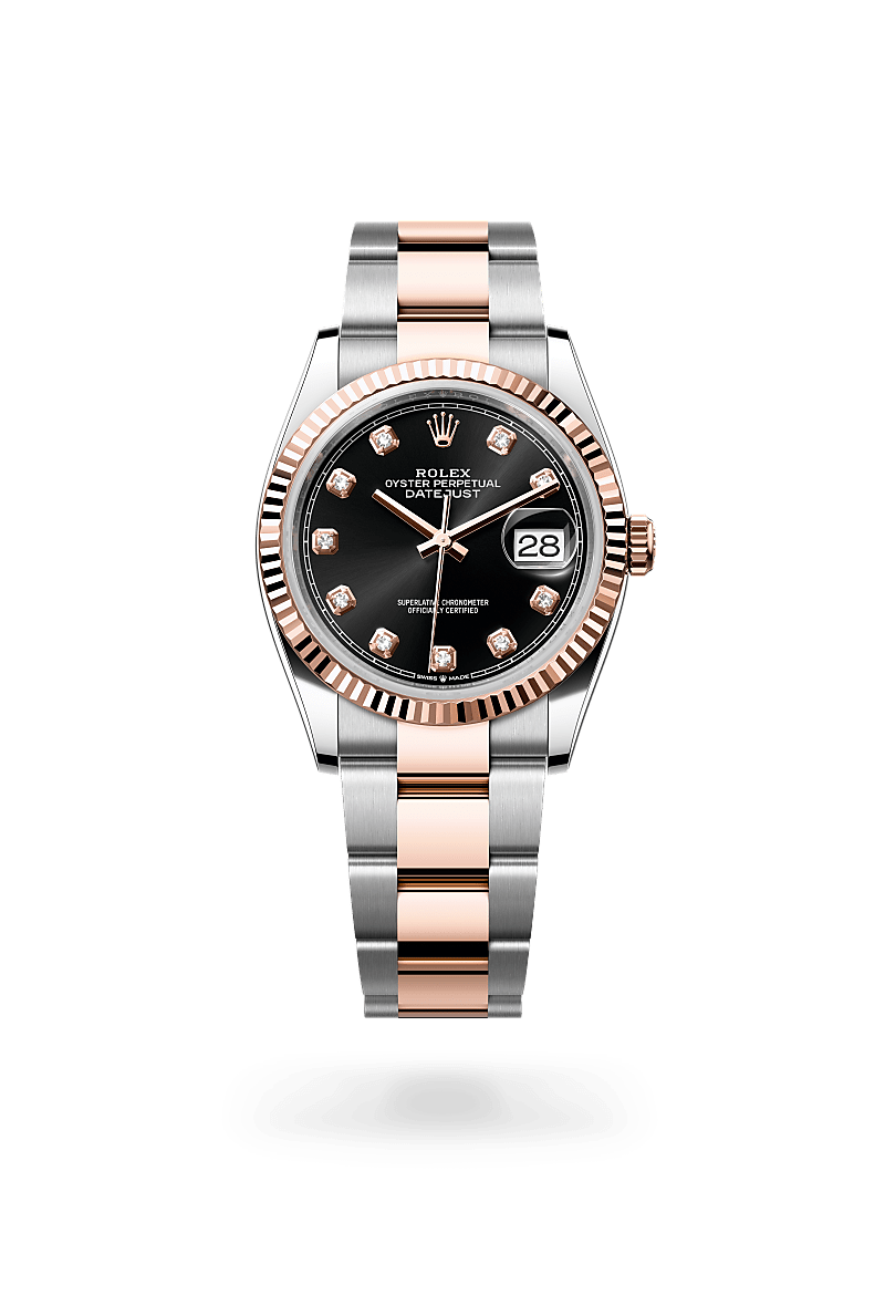 Rolex - Datejust 36 - Oyster, 36 mm, acier Oystersteel et or Everose