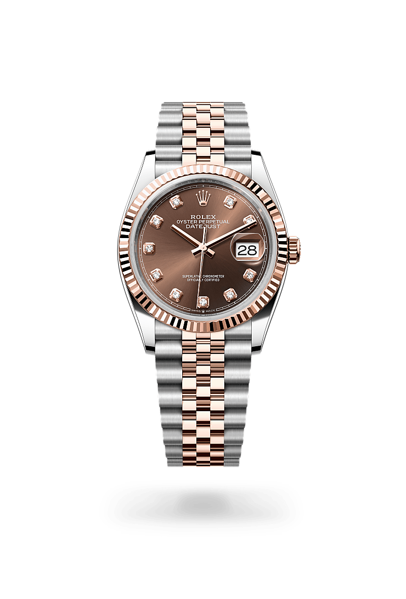 Rolex - Datejust 36 - Oyster, 36 mm, acier Oystersteel et or Everose