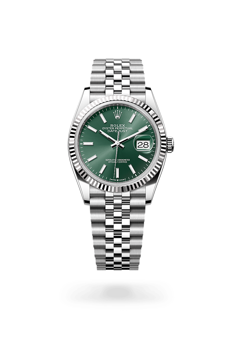 Rolex - Datejust 36 - Oyster, 36 mm, acier Oystersteel et or gris