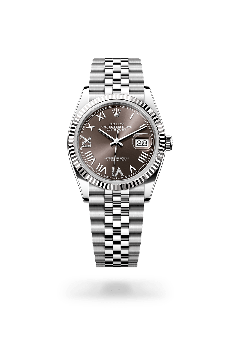 Rolex - Datejust 36 - Oyster, 36 mm, acier Oystersteel et or gris