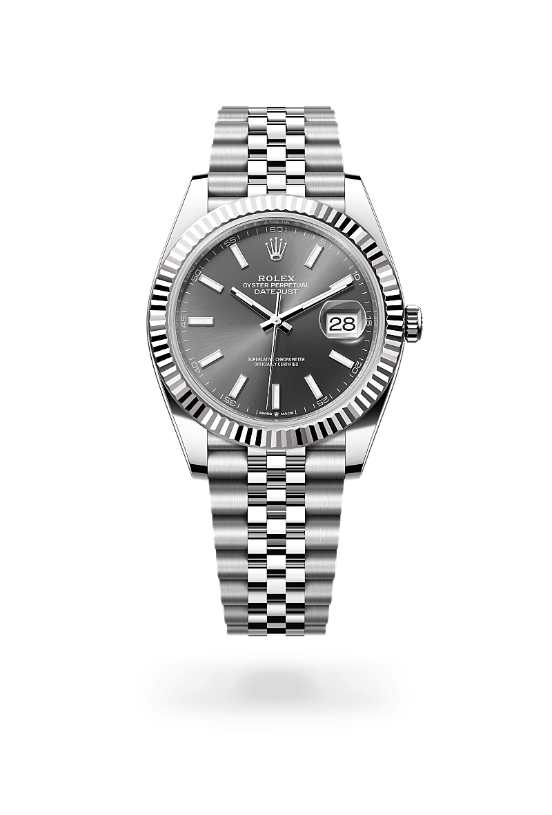 Rolex - Datejust 41 - Oyster, 41 mm, acier Oystersteel et or gris