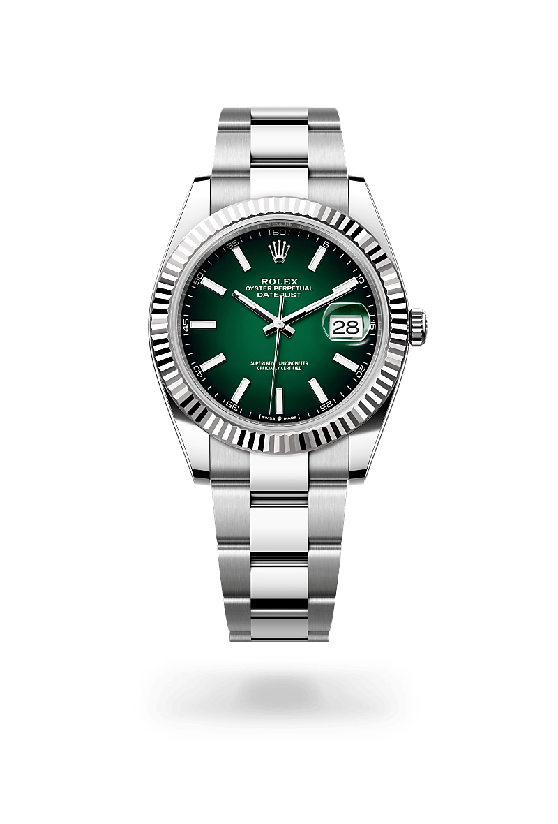 Rolex - Datejust 41 - Oyster, 41 mm, acier Oystersteel et or gris