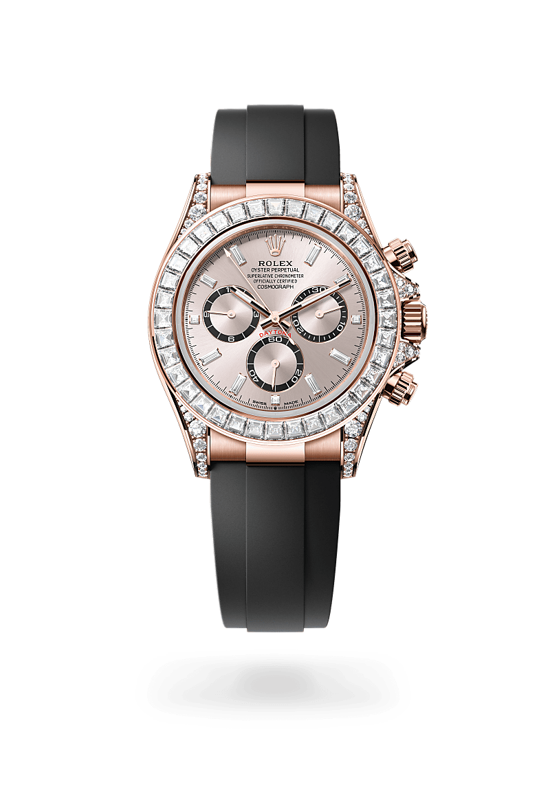 Rolex - Cosmograph Daytona - Oyster, 40 mm, or Everose et diamants