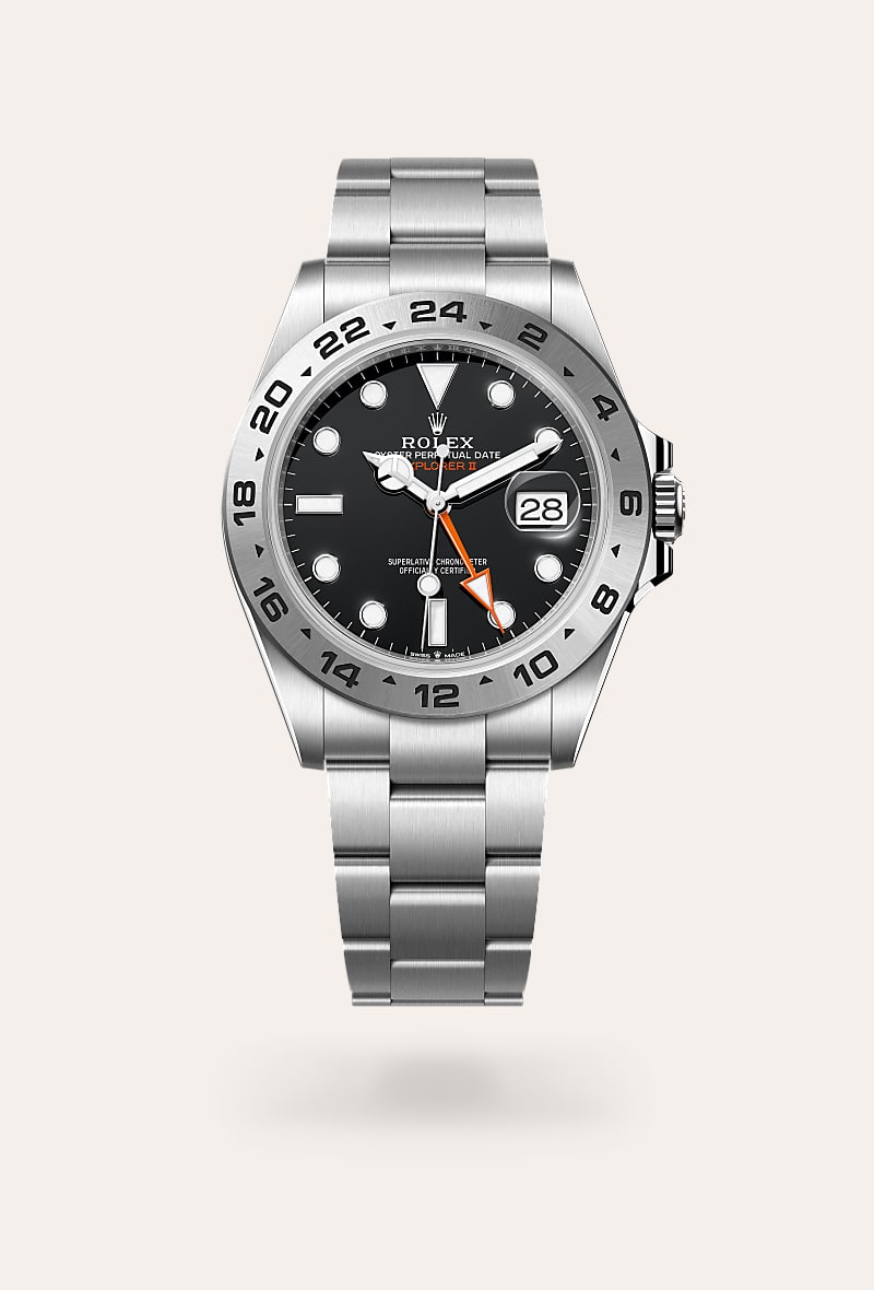 Rolex - Explorer II - Oyster, 42 mm, acier Oystersteel