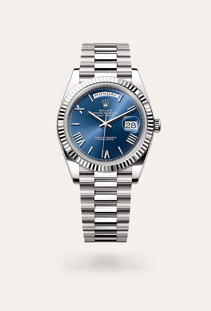 Rolex - Day-Date 40 - Oyster, 40 mm, or gris