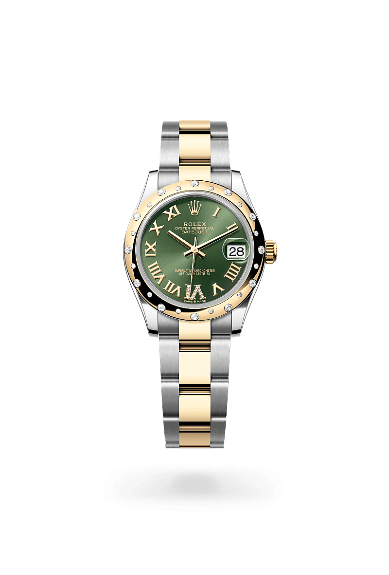 Rolex - Datejust 31 - Oyster, 31 mm, acier Oystersteel, or jaune et diamants