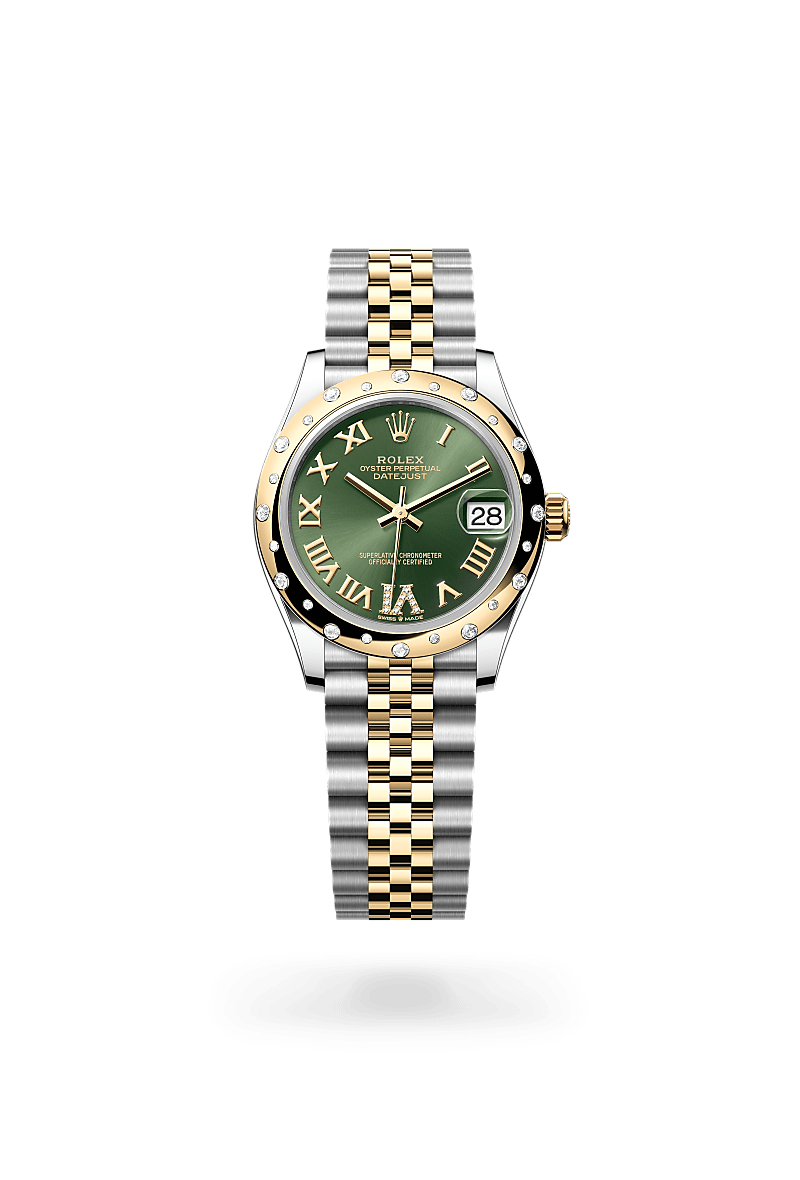 Rolex - Datejust 31 - Oyster, 31 mm, acier Oystersteel, or jaune et diamants