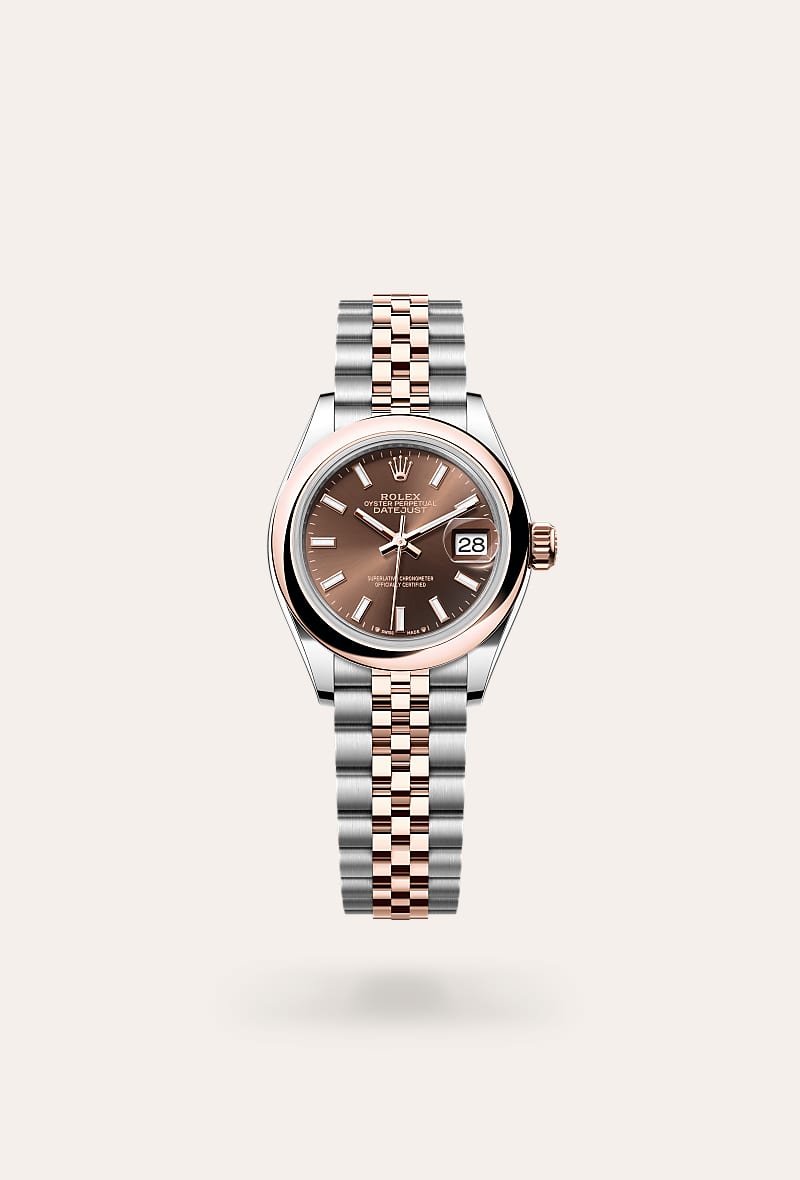 Rolex - Lady-Datejust - Oyster 28 mm, acier Oystersteel et or Everose