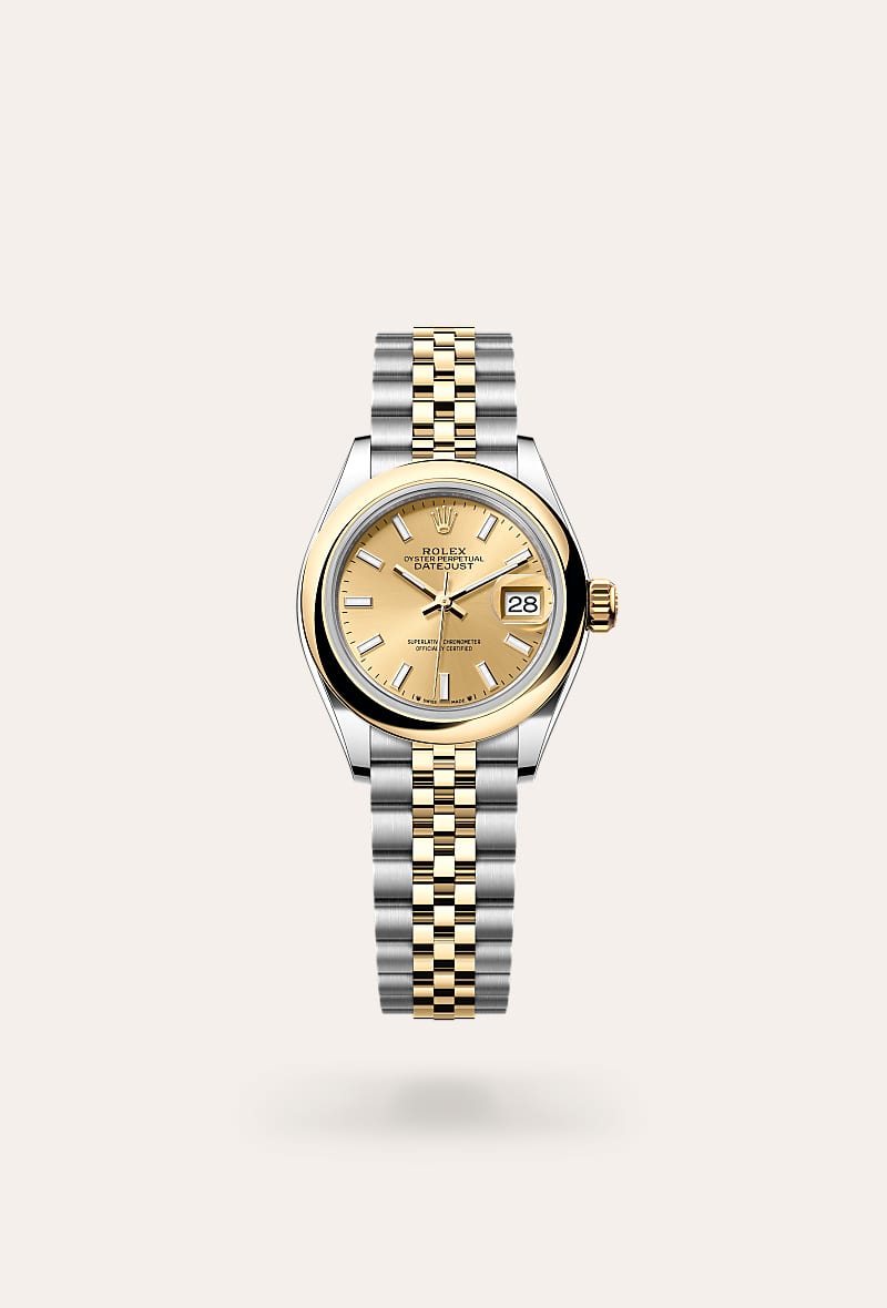 Rolex - Lady-Datejust - Oyster, 28 mm, acier Oystersteel et or jaune