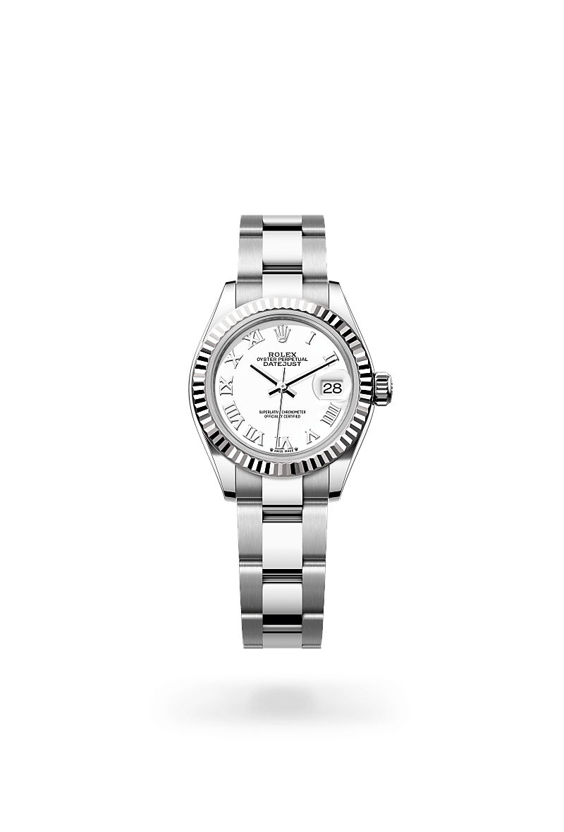 Rolex - Lady-Datejust - Oyster, 28 mm, acier Oystersteel et or gris