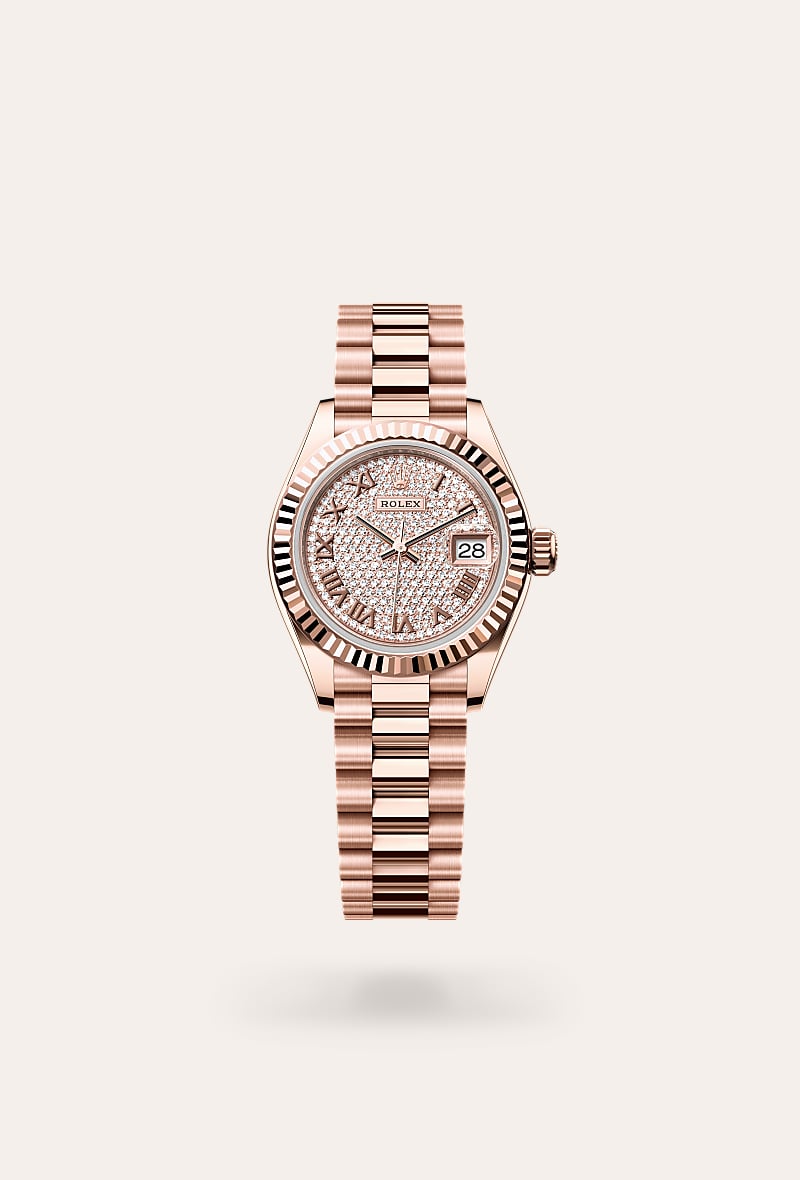 Rolex - Lady-Datejust - Oyster, 28 mm, or Everose