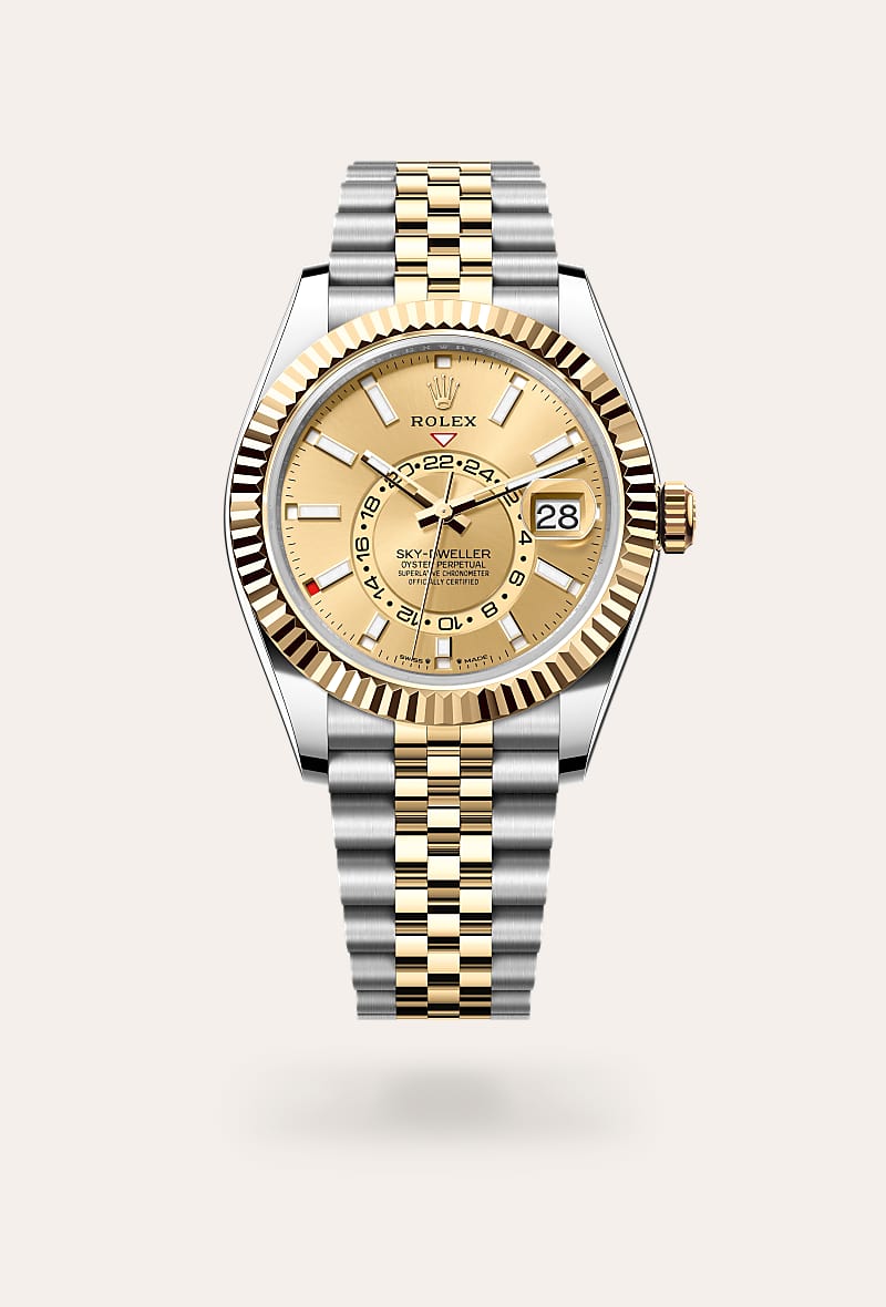 Rolex - Sky-Dweller - Oyster, 42 mm, acier Oystersteel et or jaune