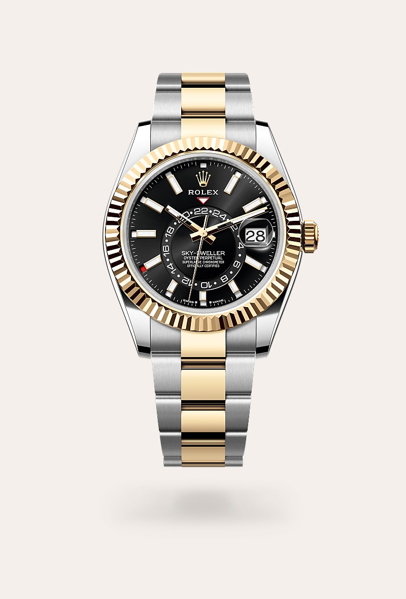 Rolex - Sky-Dweller - Oyster, 42 mm, acier Oystersteel et or jaune