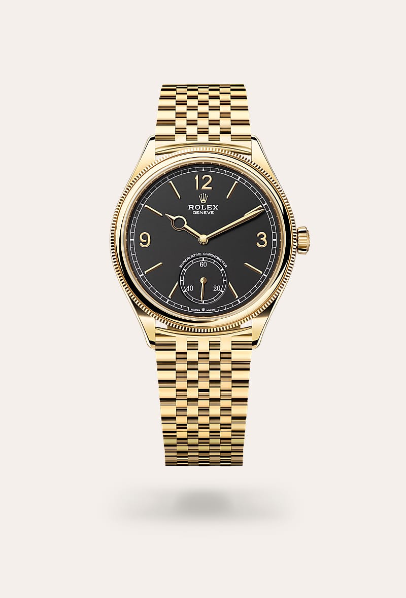 Rolex - 1908 - 39 mm, or jaune 18 ct, finition polie