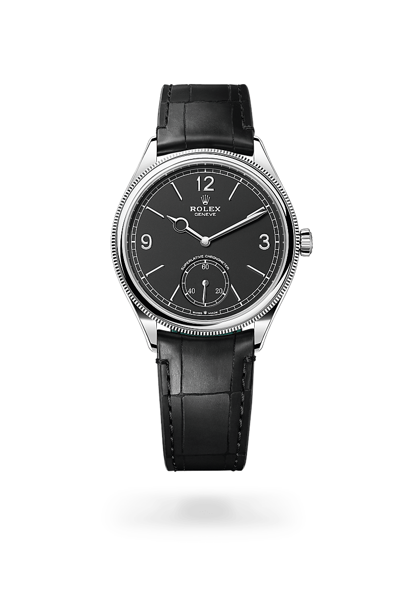 Rolex - 1908 - 39 mm, or gris 18 ct, finition polie